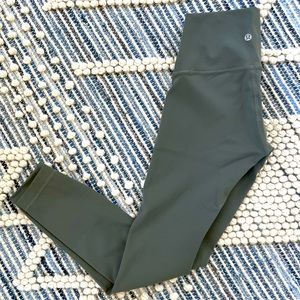 Lululemon Wunder Under High-Rise Tight Luxtreme 25”, size 2, grey sage